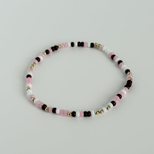 August Dainty Confetti Bracelet
