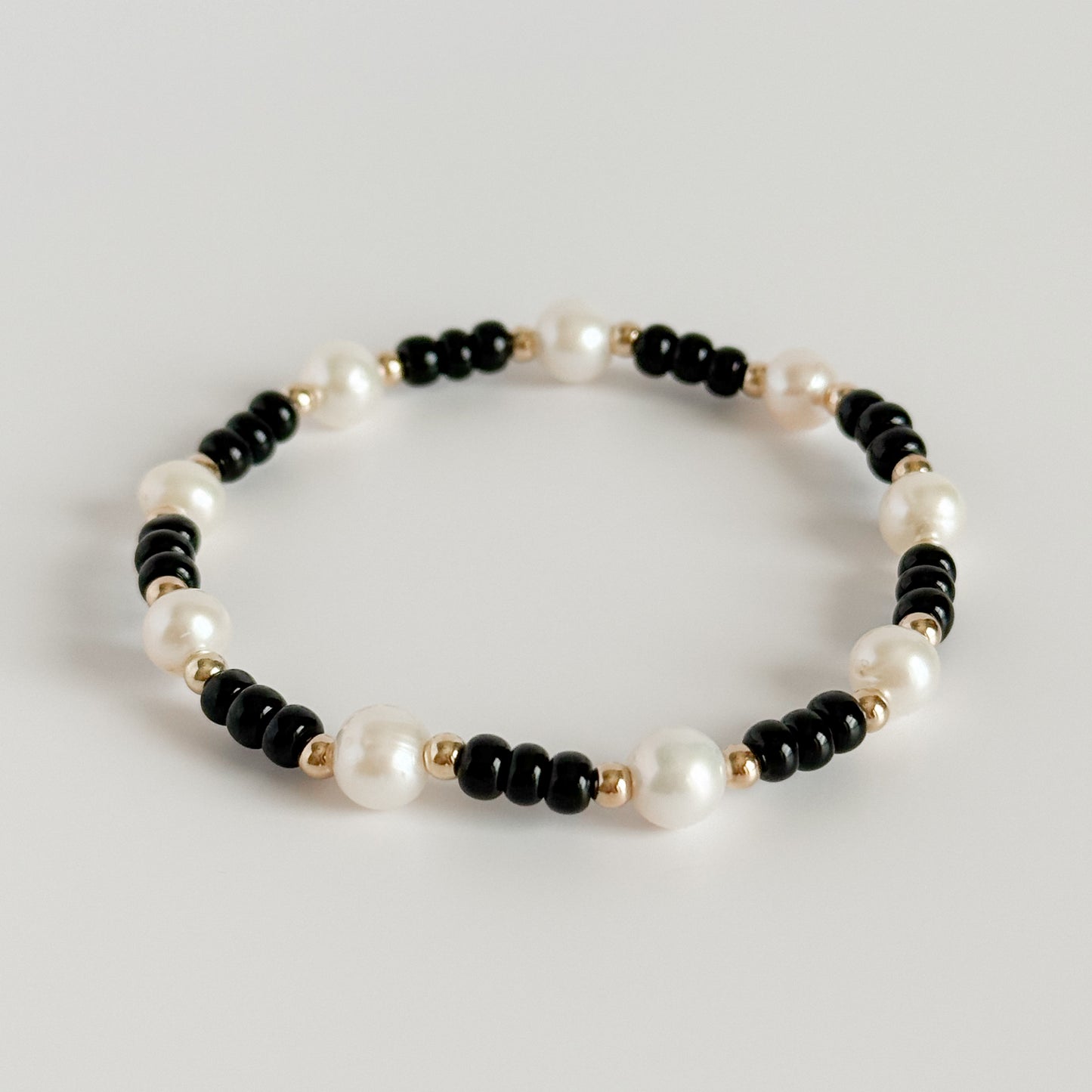 Black Gameday Pearl Bracelet