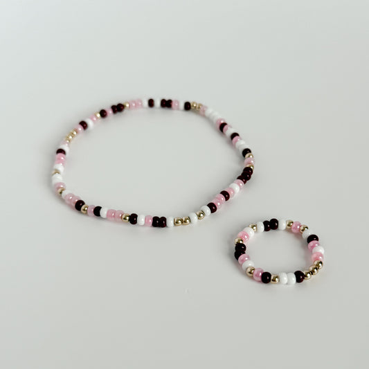 August Dainty Confetti Bracelet