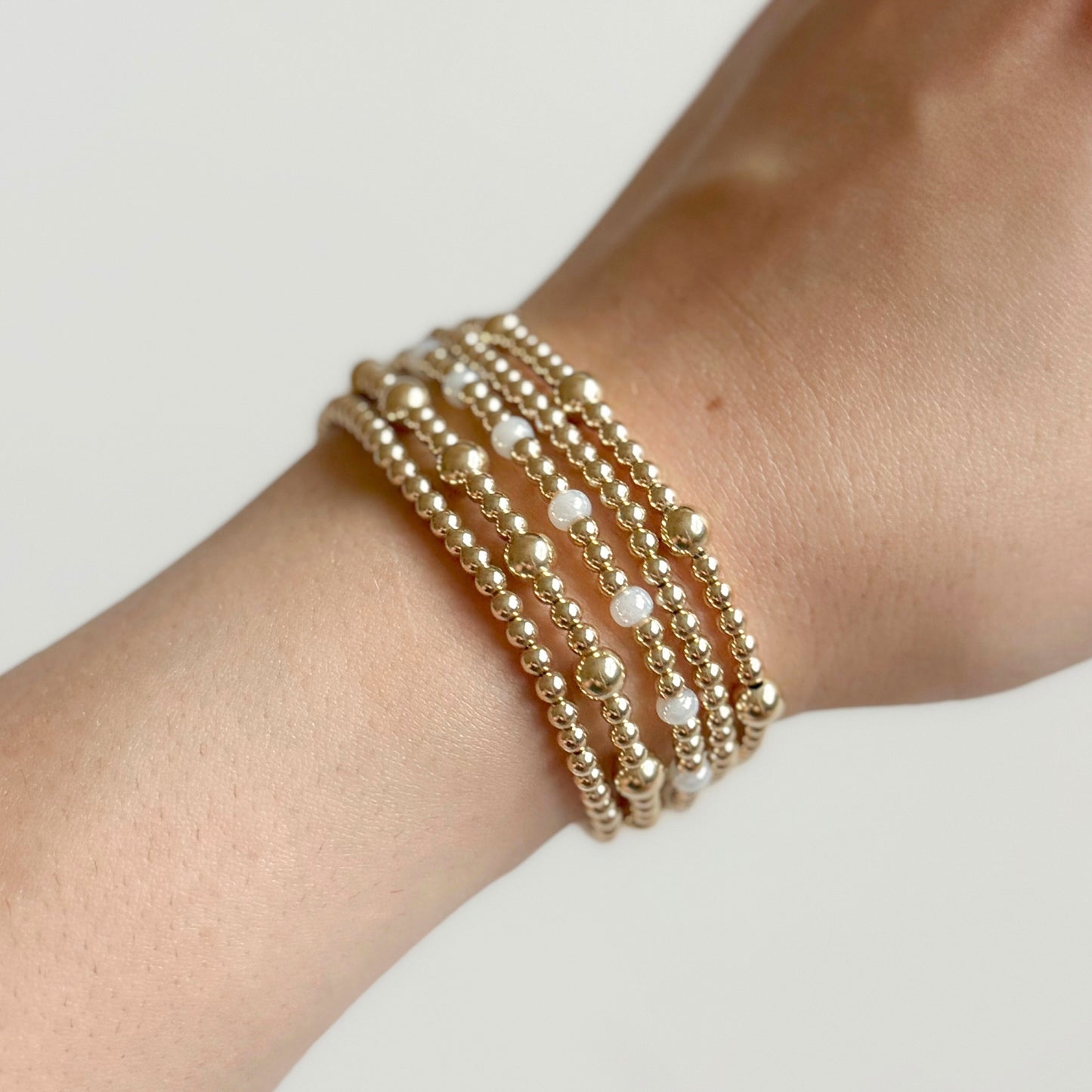 Pearlescent Gold Bracelet