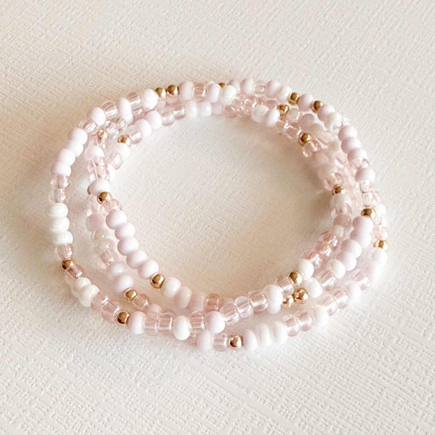 Think Pink Gold Confetti Bracelet