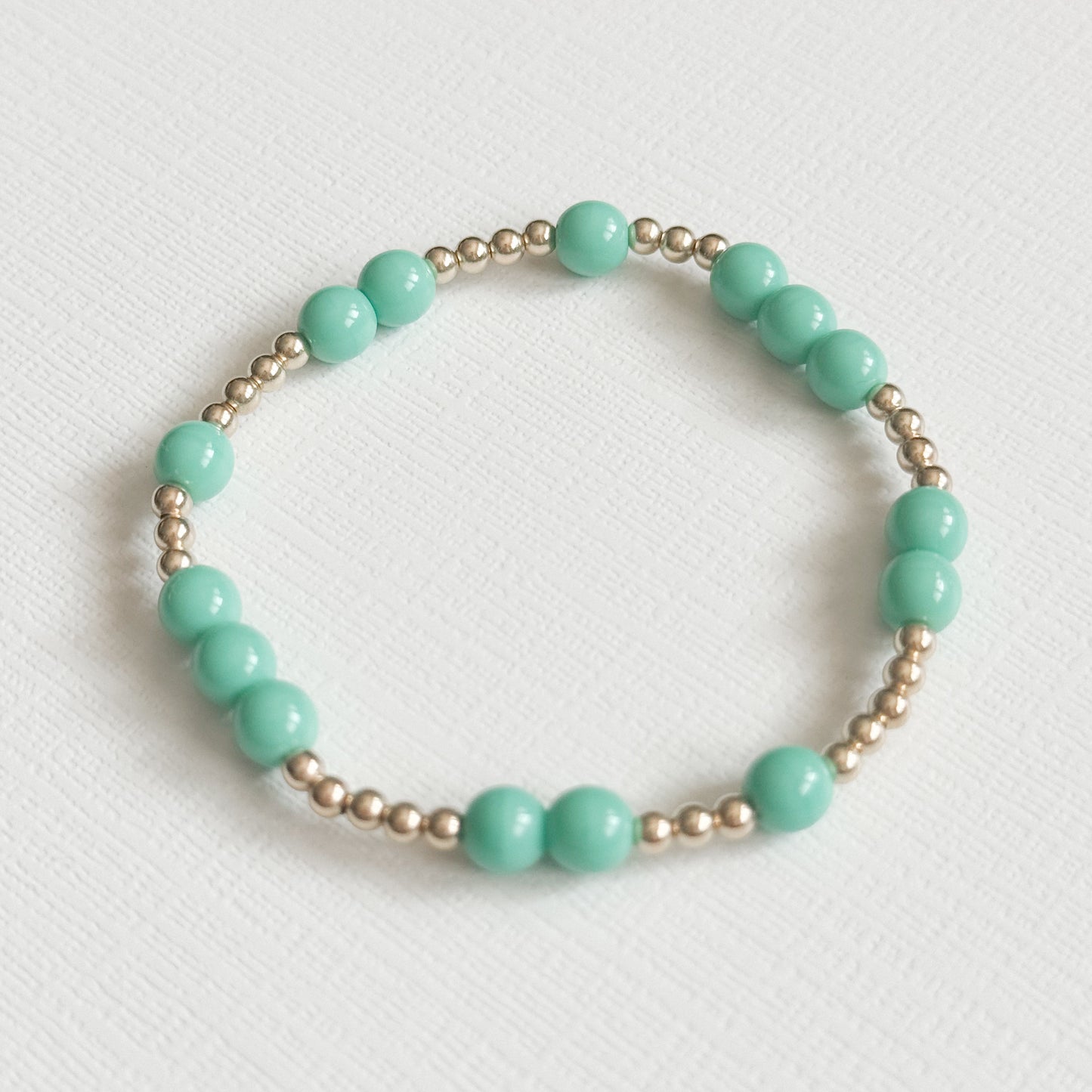 Chelsea 6mm Turquoise Bracelet in Gold