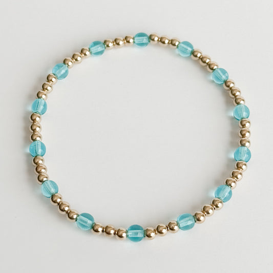 Brielle Bracelet in Light Aqua