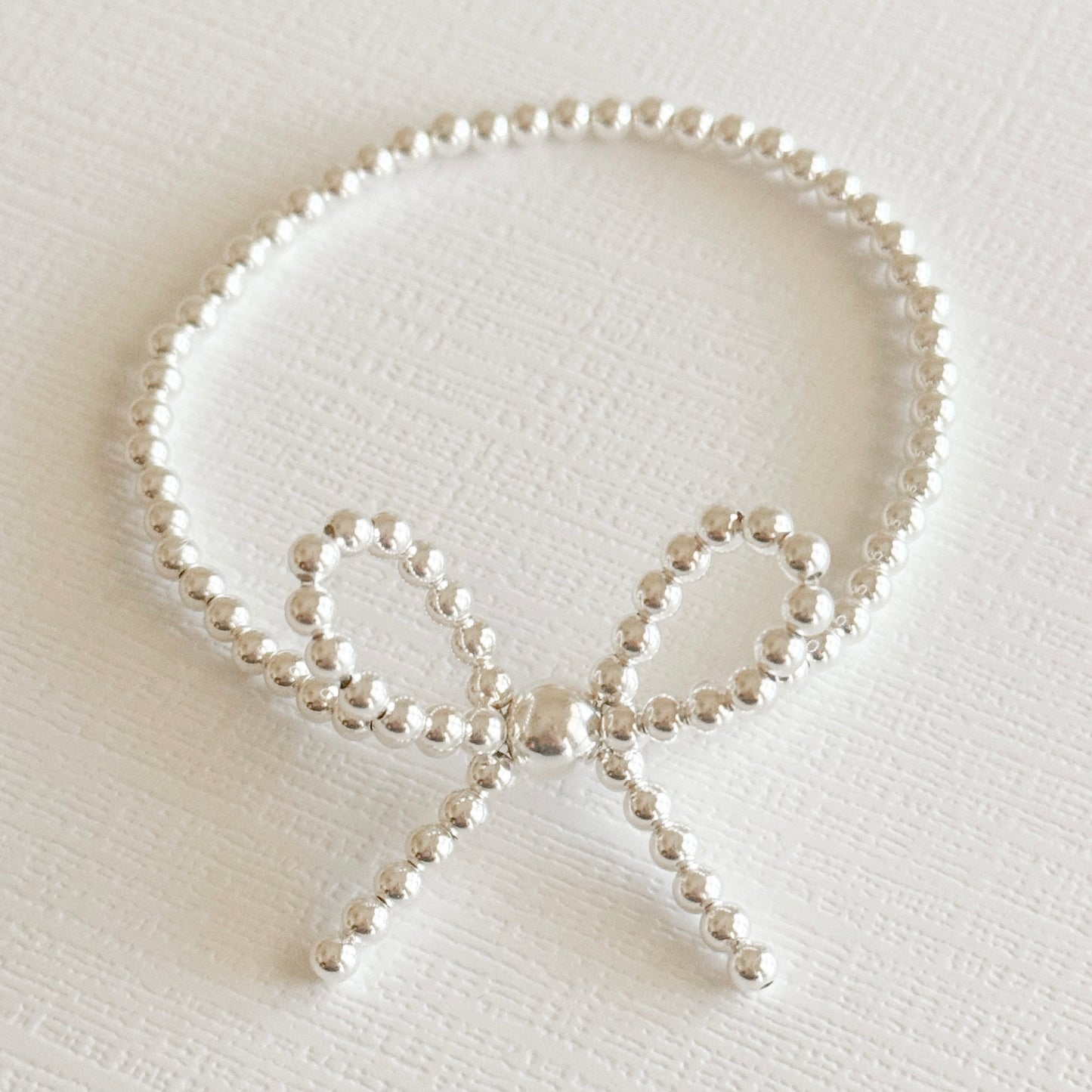 Mini Bow Silver Bracelet