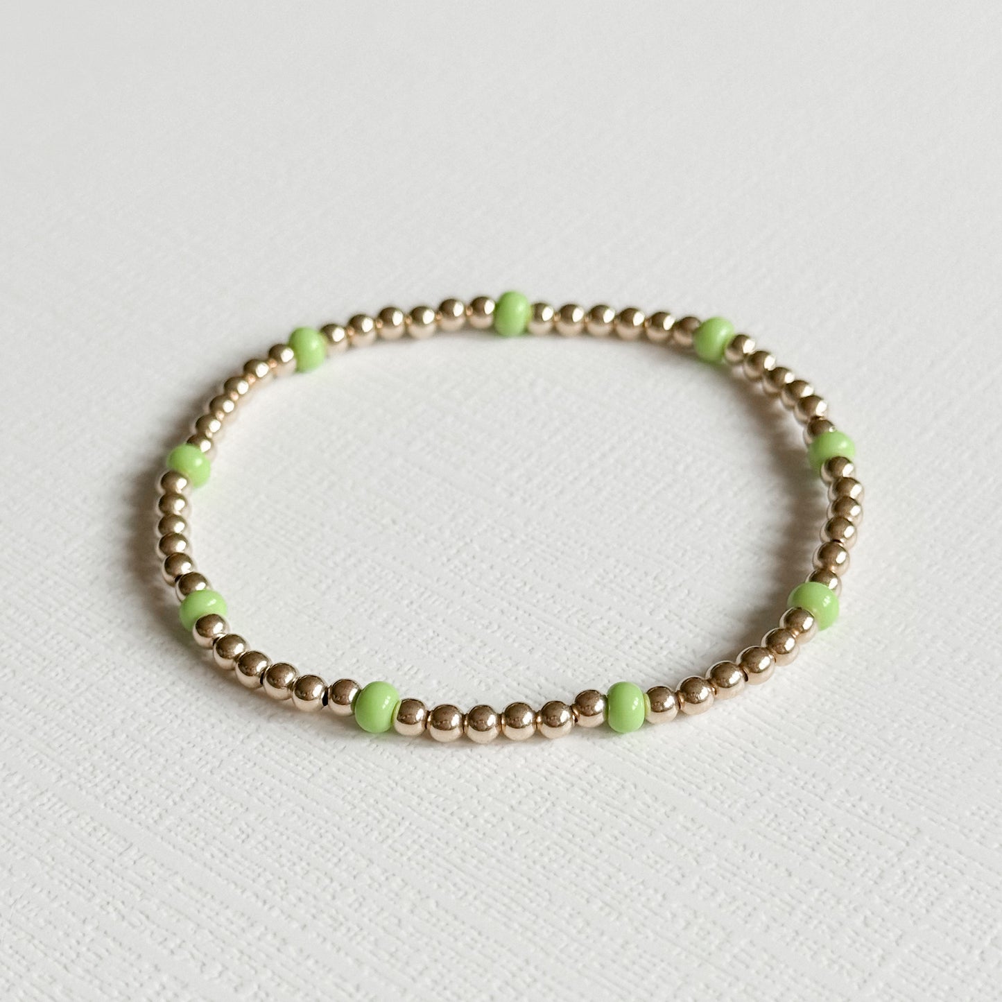 Lime Splash Gold Bracelet