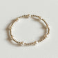 Sunlit Pearl Gold Bracelet