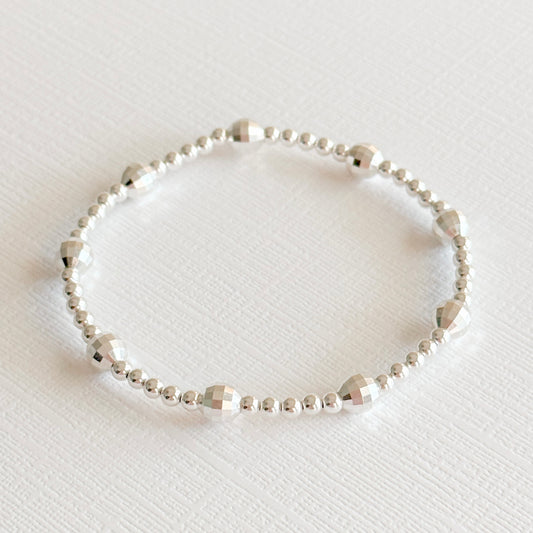 Mirrorball & Silver Emma Bracelet