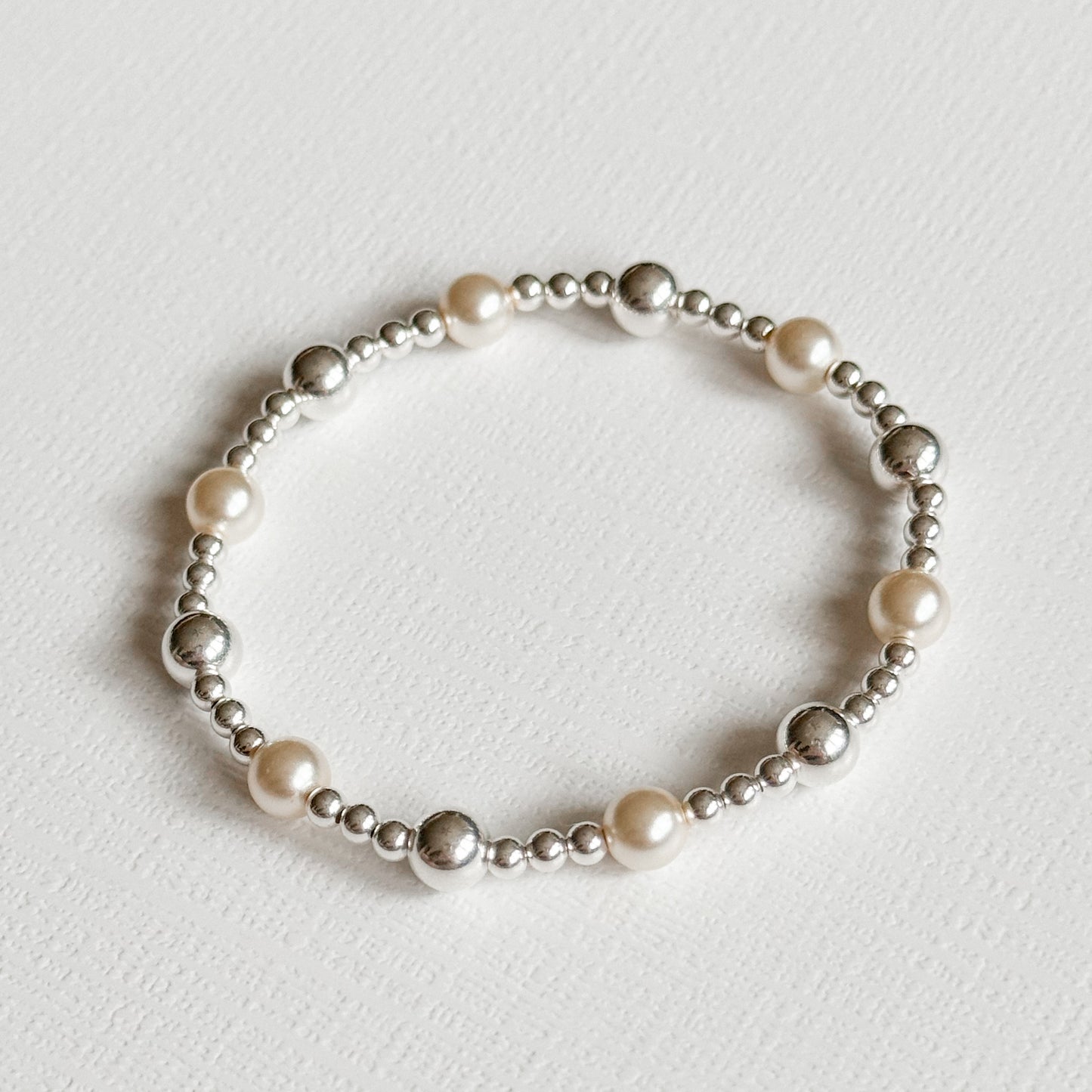 Sunrise Pearl & Silver Bracelet