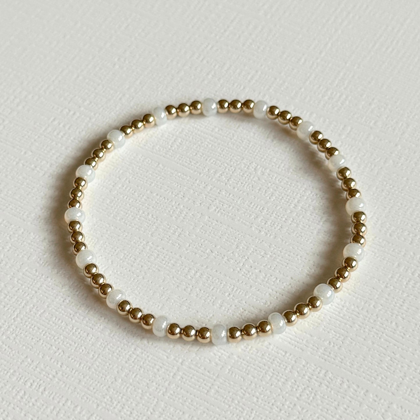 Pearlescent Gold Bracelet