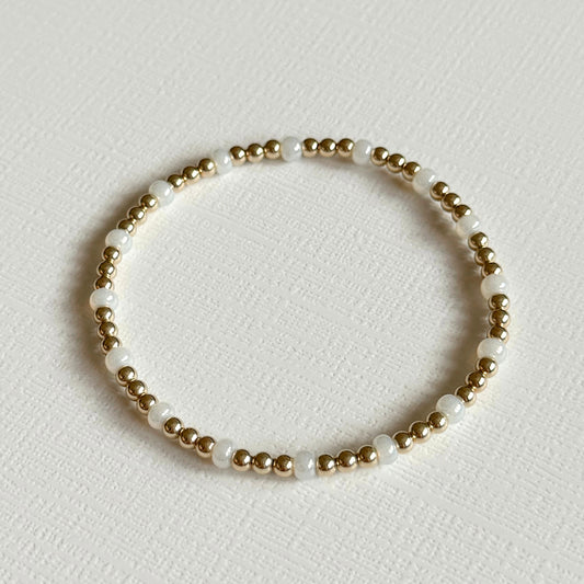 Pearlescent Gold Bracelet