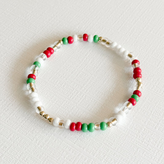 Christmas Cheer Gold Confetti Bracelet