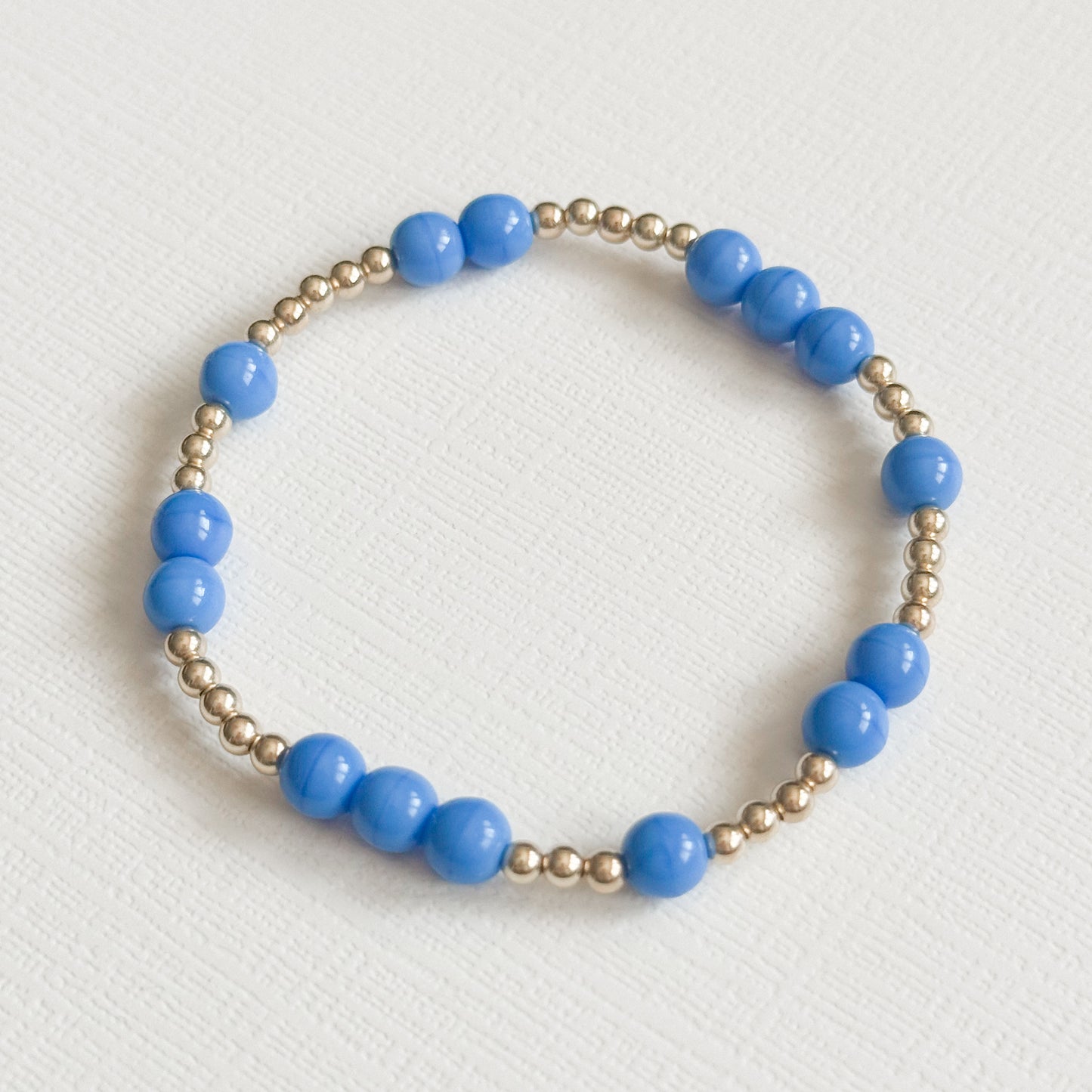 Chelsea 6mm Blue Bracelet in Gold