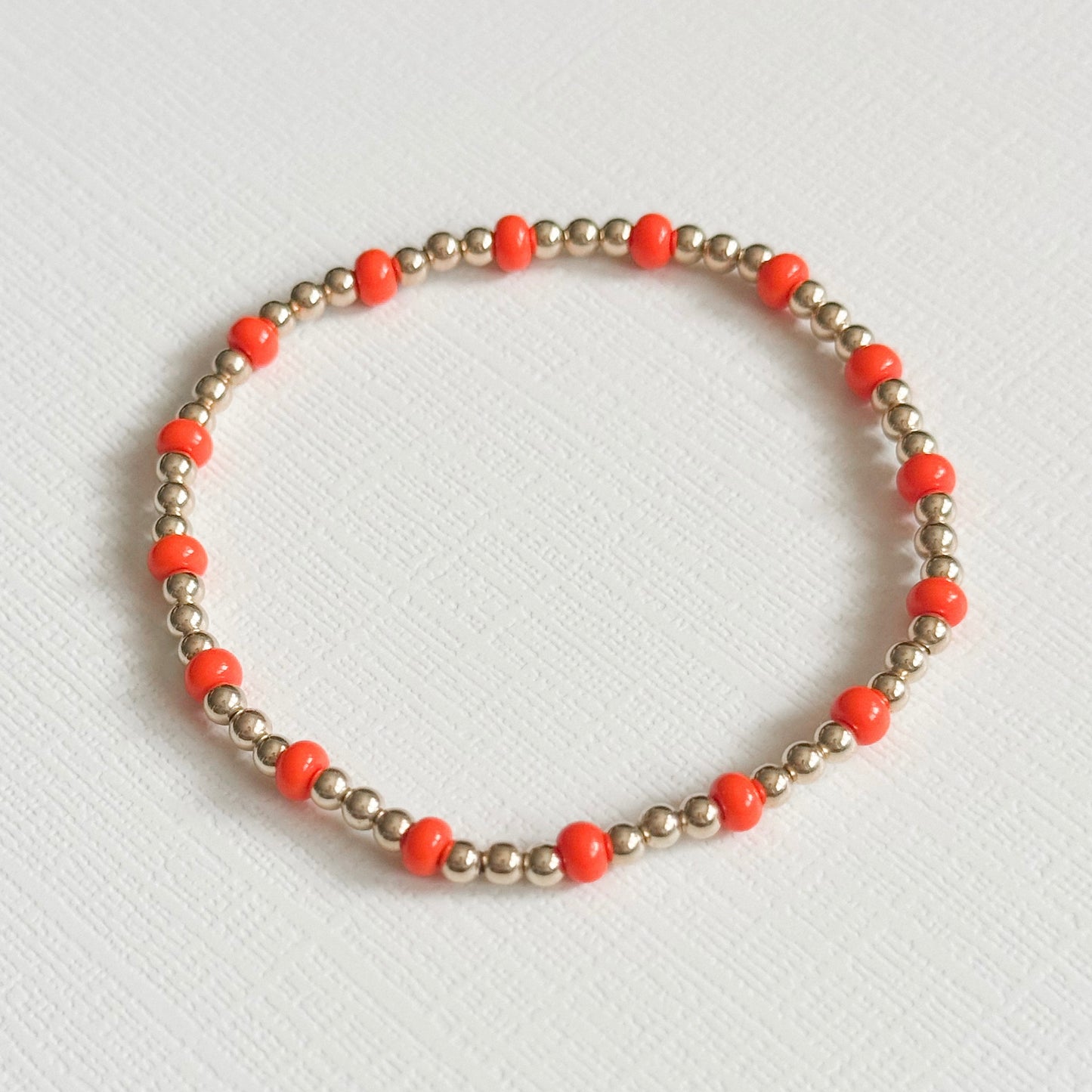 Orange Brielle Bracelet in Gold