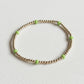 Dainty Lime Splash Gold Bracelet