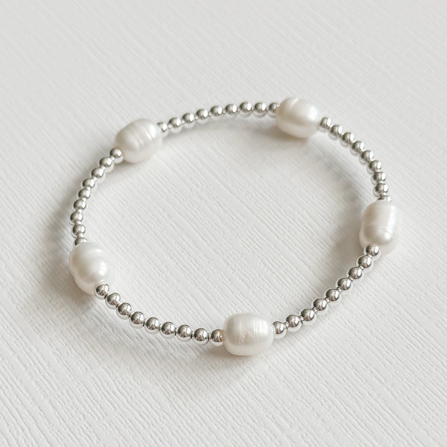 Freshwater Pearl Silver Bracelet