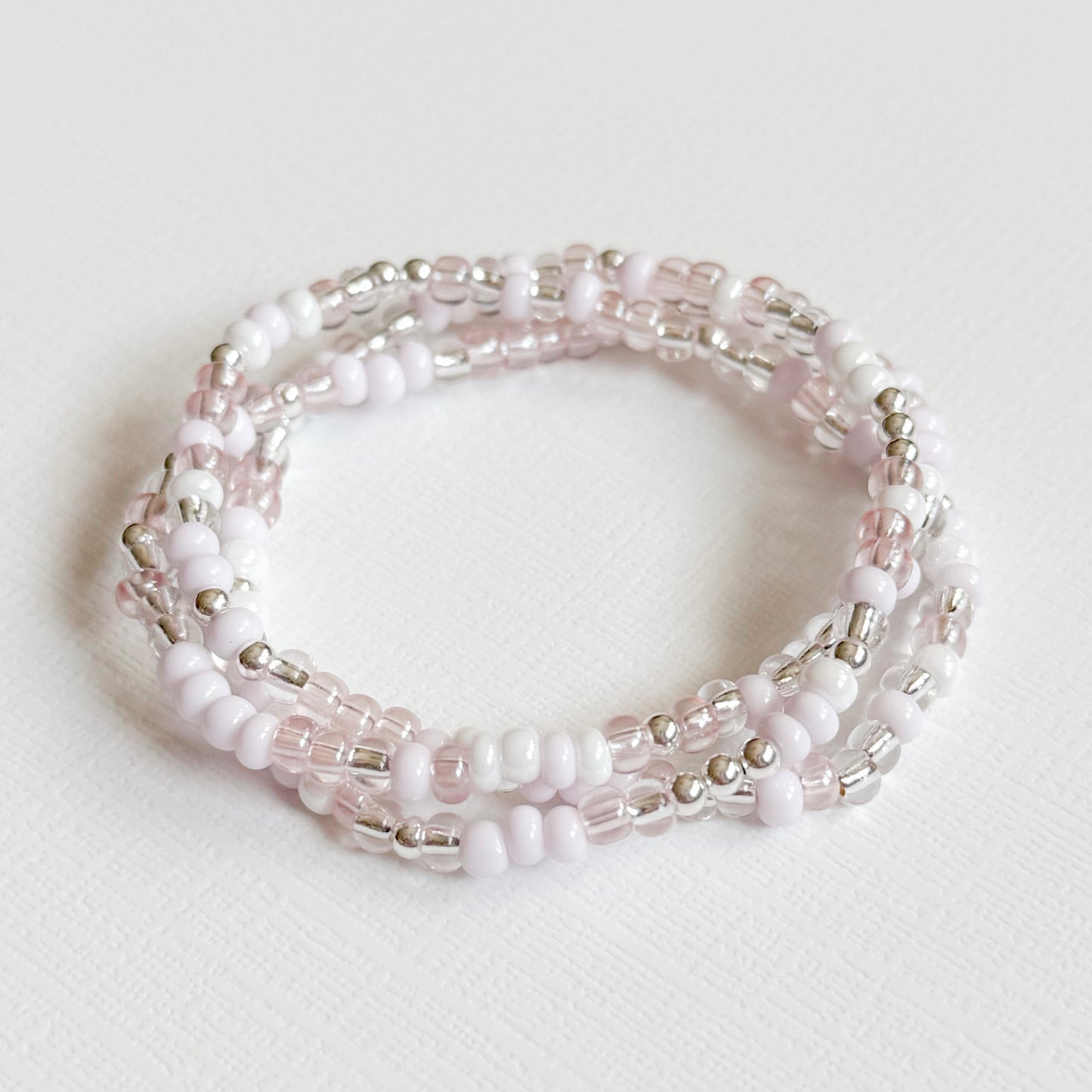 Think Pink Silver Confetti Bracelet