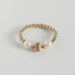 Hailey Belle & Pearl Gold Ring