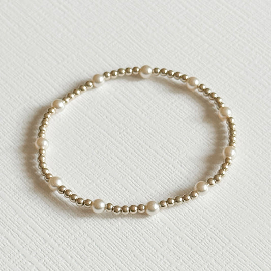 Sunglow Pearl Gold Bracelet