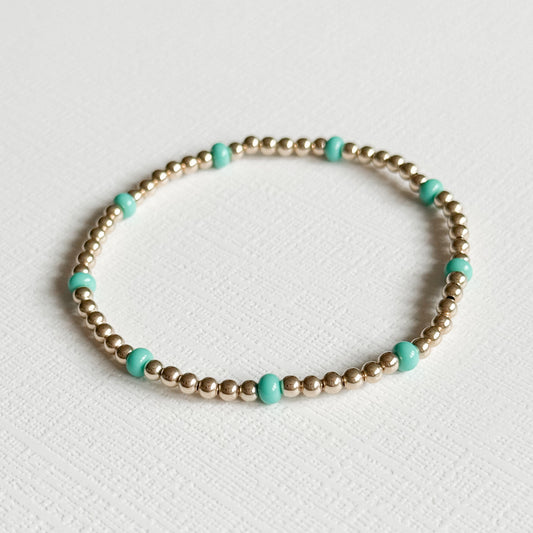 Aqua Splash Gold Bracelet