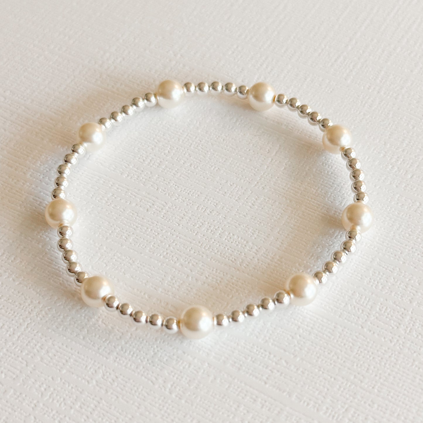 Emma Pearl & Silver Bracelet