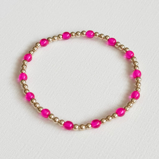 Brielle Bracelet in Hot Pink