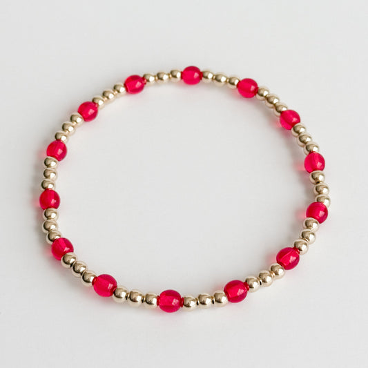 Brielle Bracelet in Bright Red