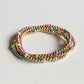 Pink Splash Gold Bracelet