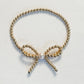 Mini Bow Gold & Pearl Bracelet
